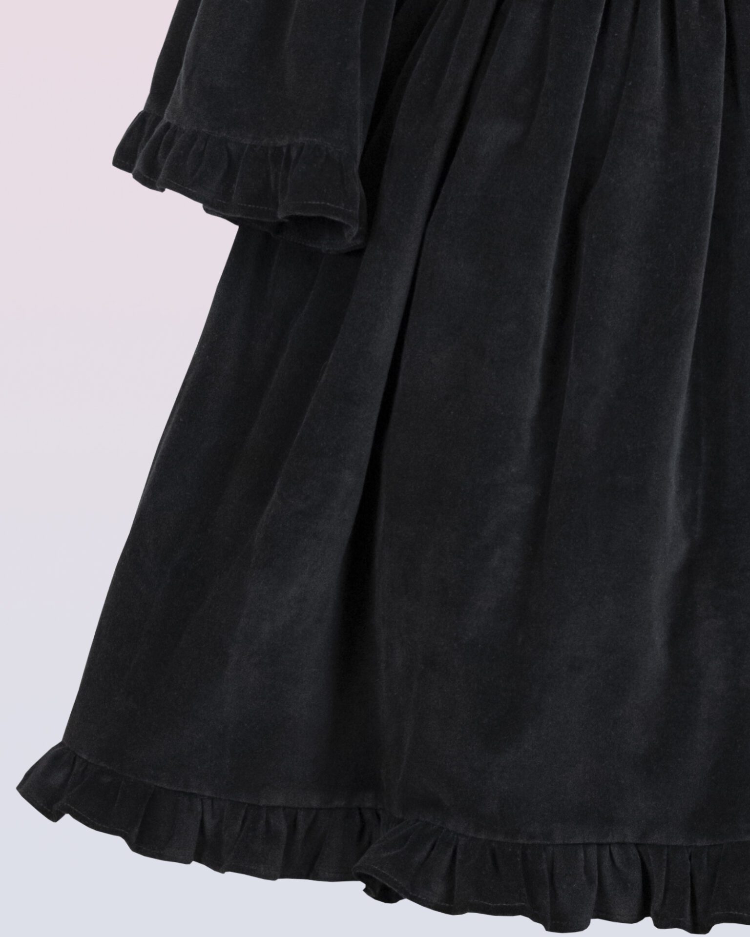 ベルベットハートカットアウトのワンピースドレス