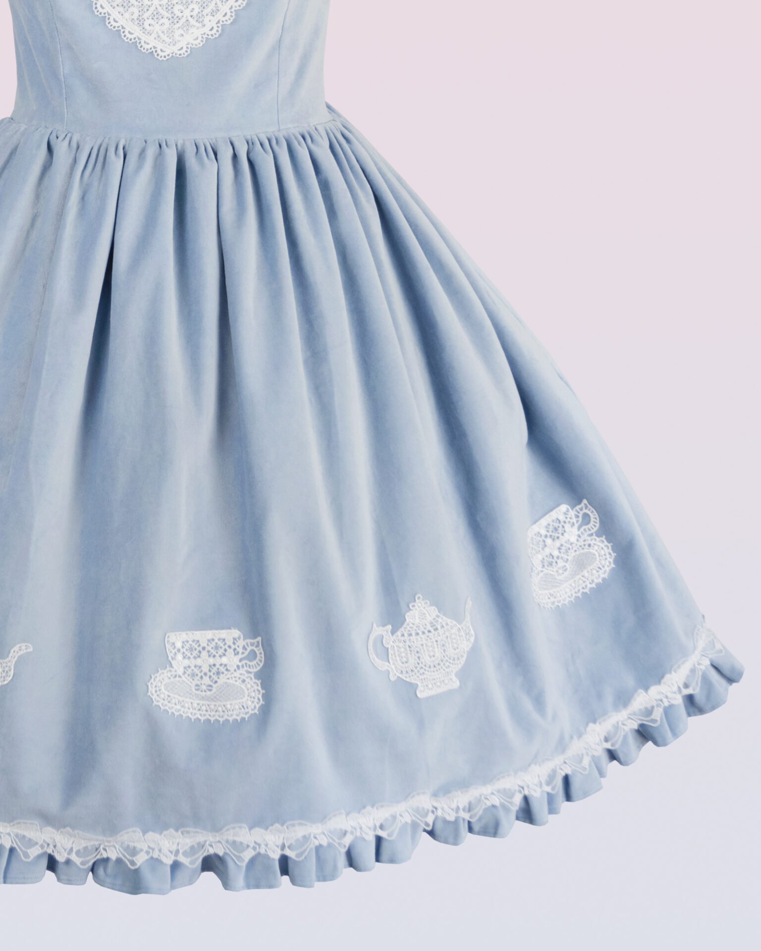 「ティーパーティー」ベルベット・ピナフォア・ドレス