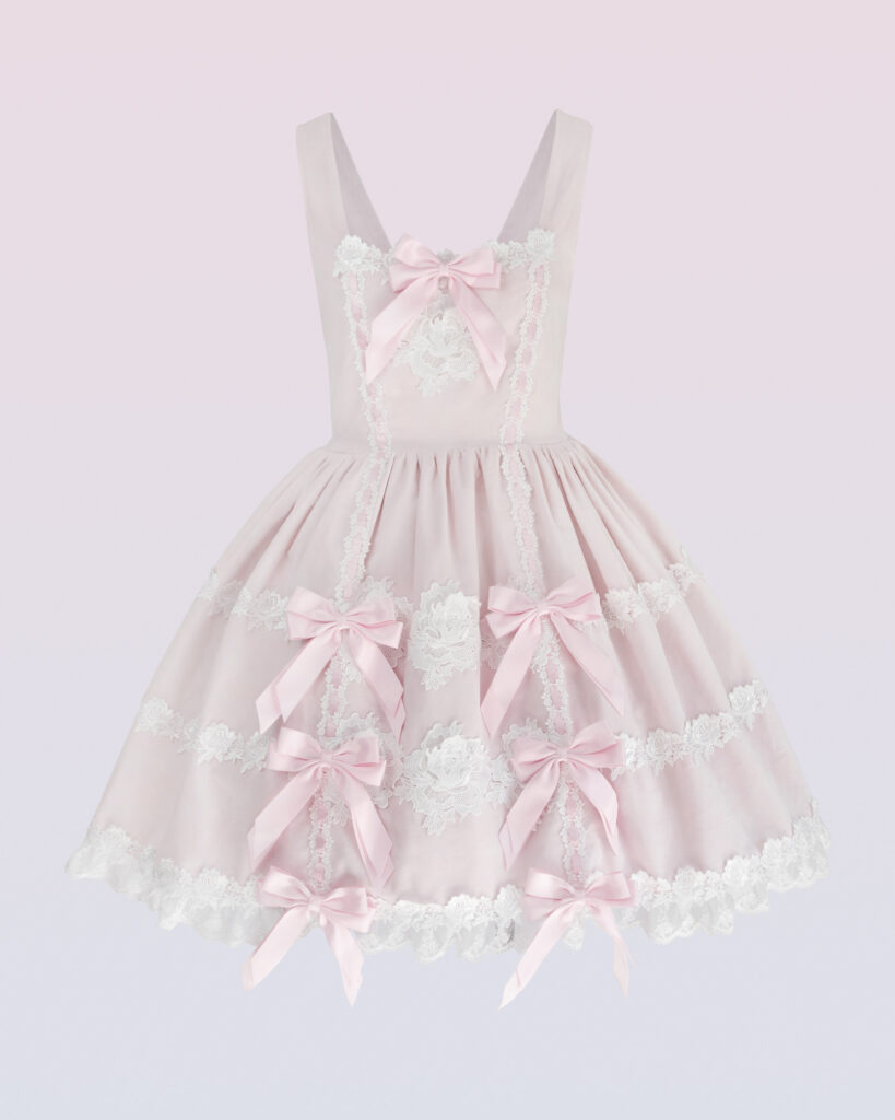 ベルベット・ピナフォア・ドレス