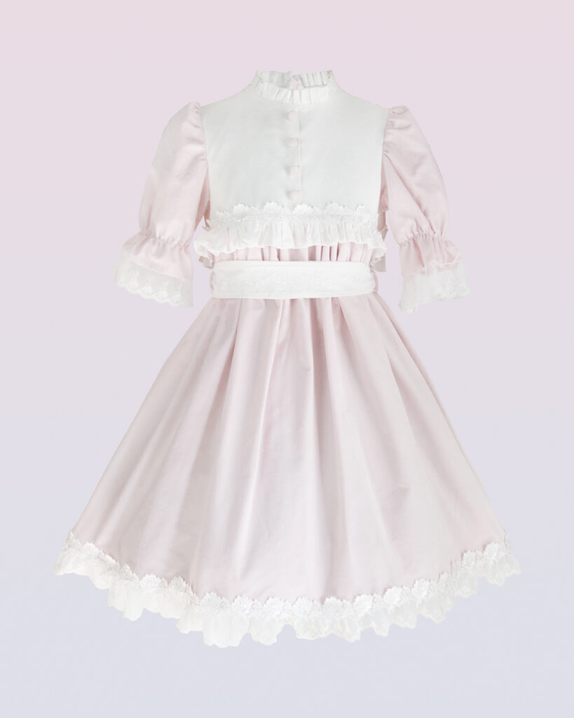 ベルベットとジャカードワンピースドレス