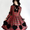 "Queen of Hearts" one-piece dress with heart cut-out