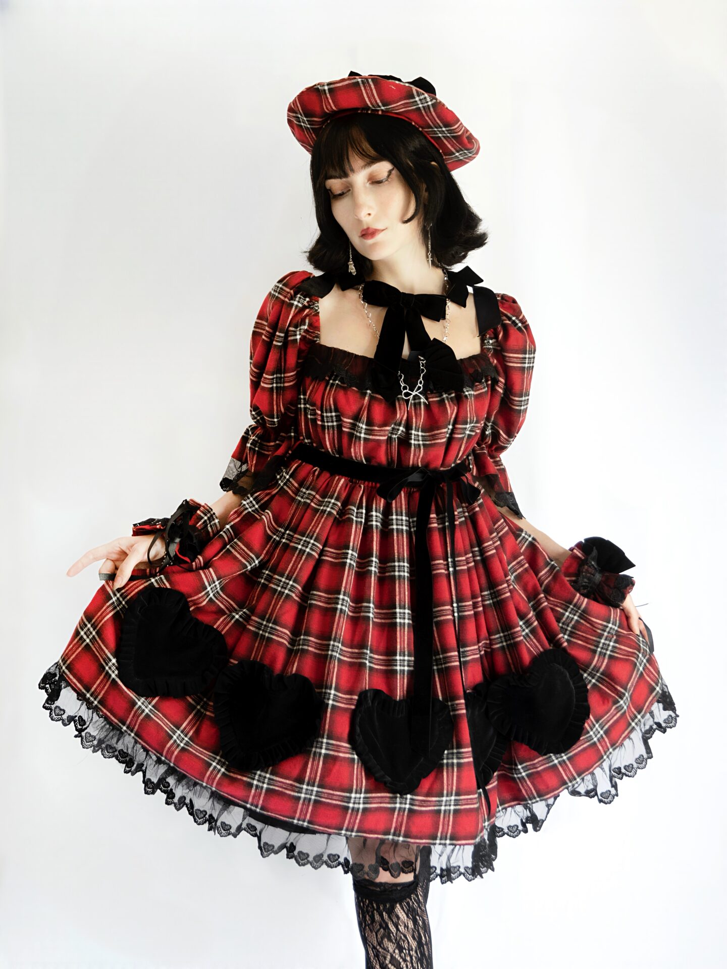 「ハートの女王」ショートスリーブワンピースドレス