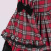 cotton plaid dress with long sleeves