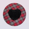 plaid cotton beret