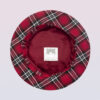 plaid cotton beret