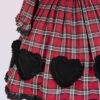 cotton plaid dress with long sleeves