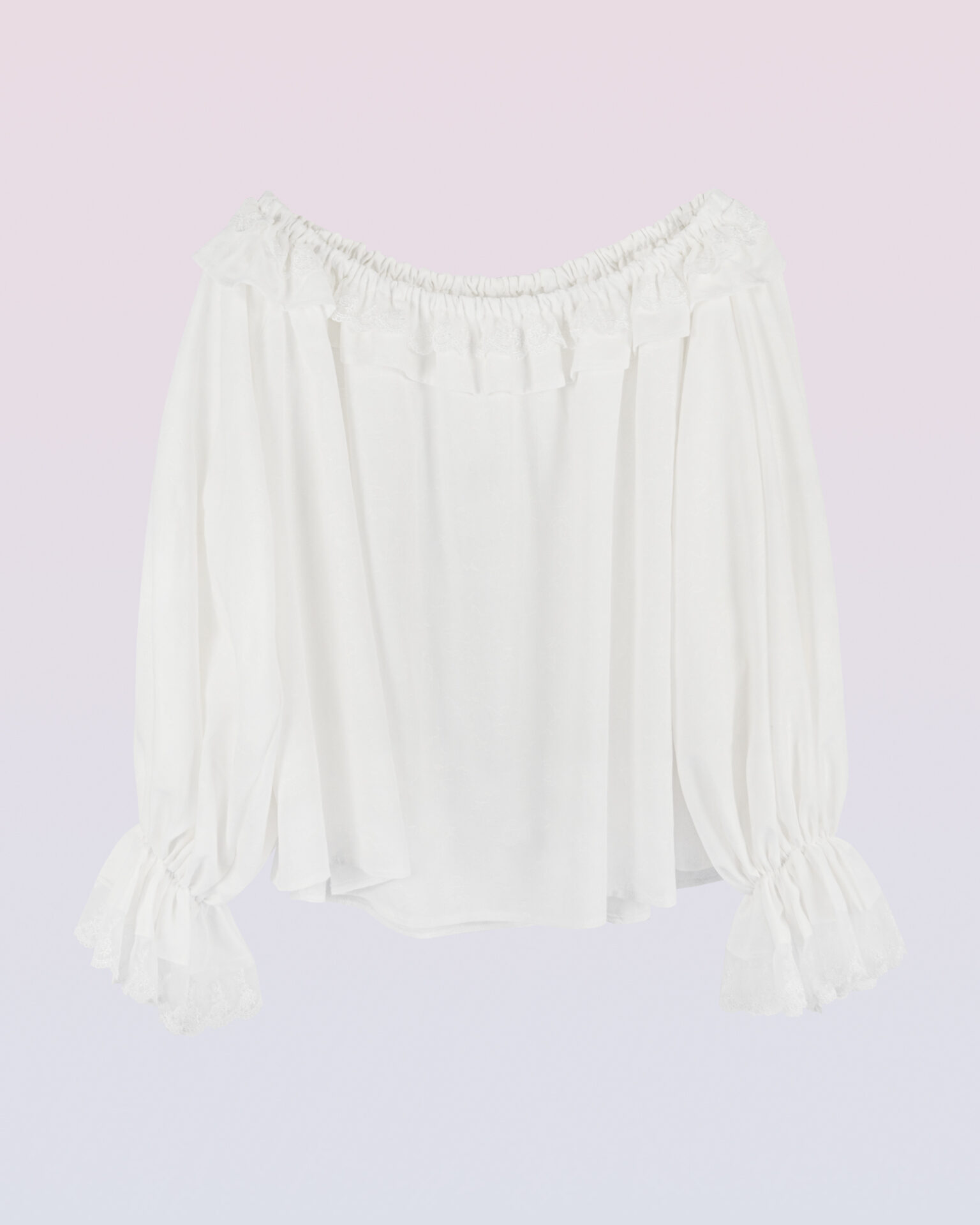 コットンジャカードブラウス