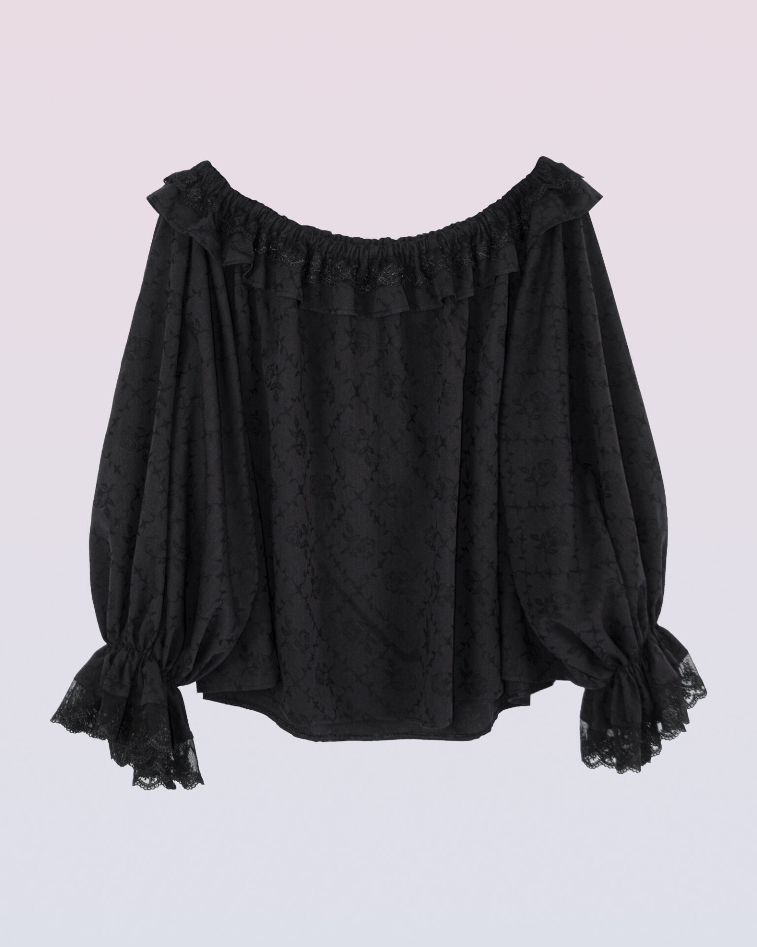 コットンジャカードブラウス