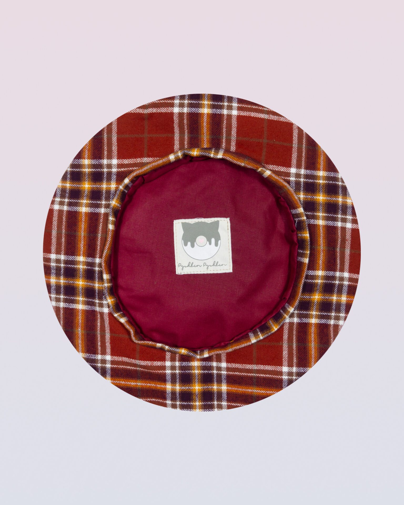 "Queen of Hearts" beret burnt sienna