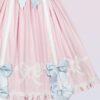cotton oldschool lolita dress with bows and ribbons
