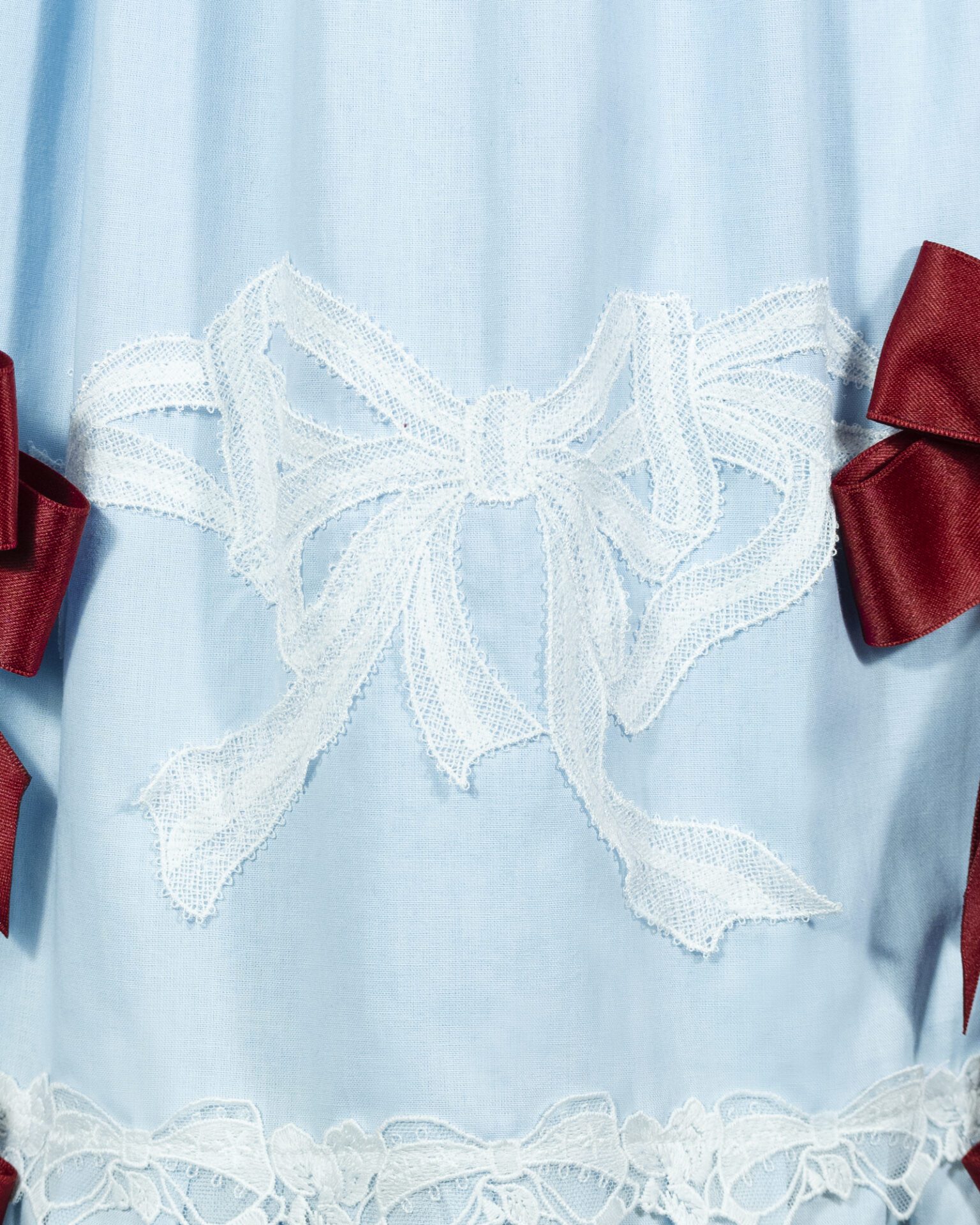 cotton oldschool lolita dress with bows and ribbons