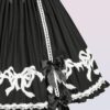 cotton oldschool lolita dress with bows and ribbons
