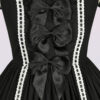 cotton oldschool lolita dress with bows and ribbons