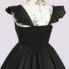 cotton oldschool lolita dress with bows and ribbons