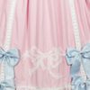 cotton oldschool lolita dress with bows and ribbons