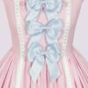 cotton oldschool lolita dress with bows and ribbons