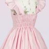 cotton oldschool lolita dress with bows and ribbons