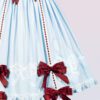 cotton oldschool lolita dress with bows and ribbons