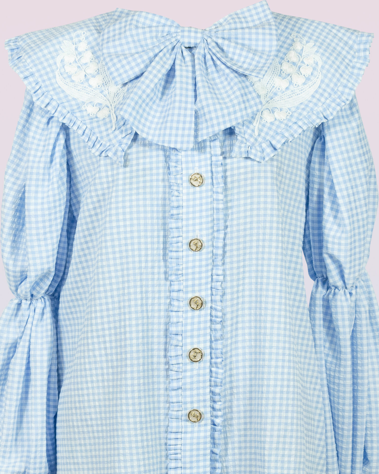 “Lily of the Valley” puff sleeve blouse