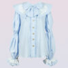 “Lily of the Valley” puff sleeve blouse