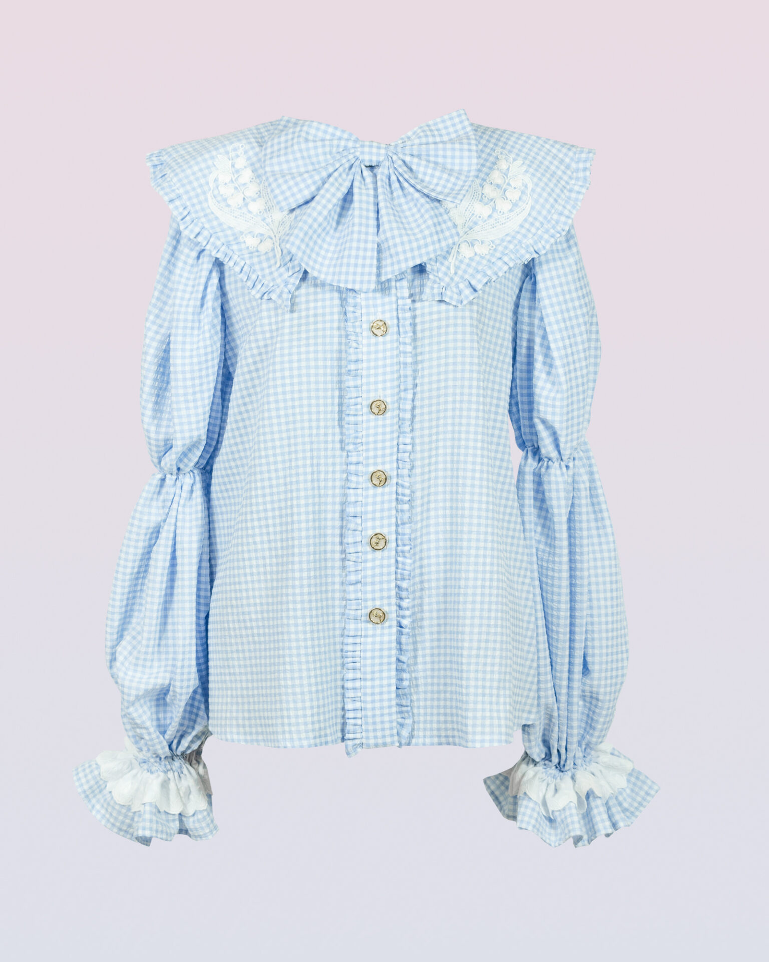 “Lily of the Valley” puff sleeve blouse