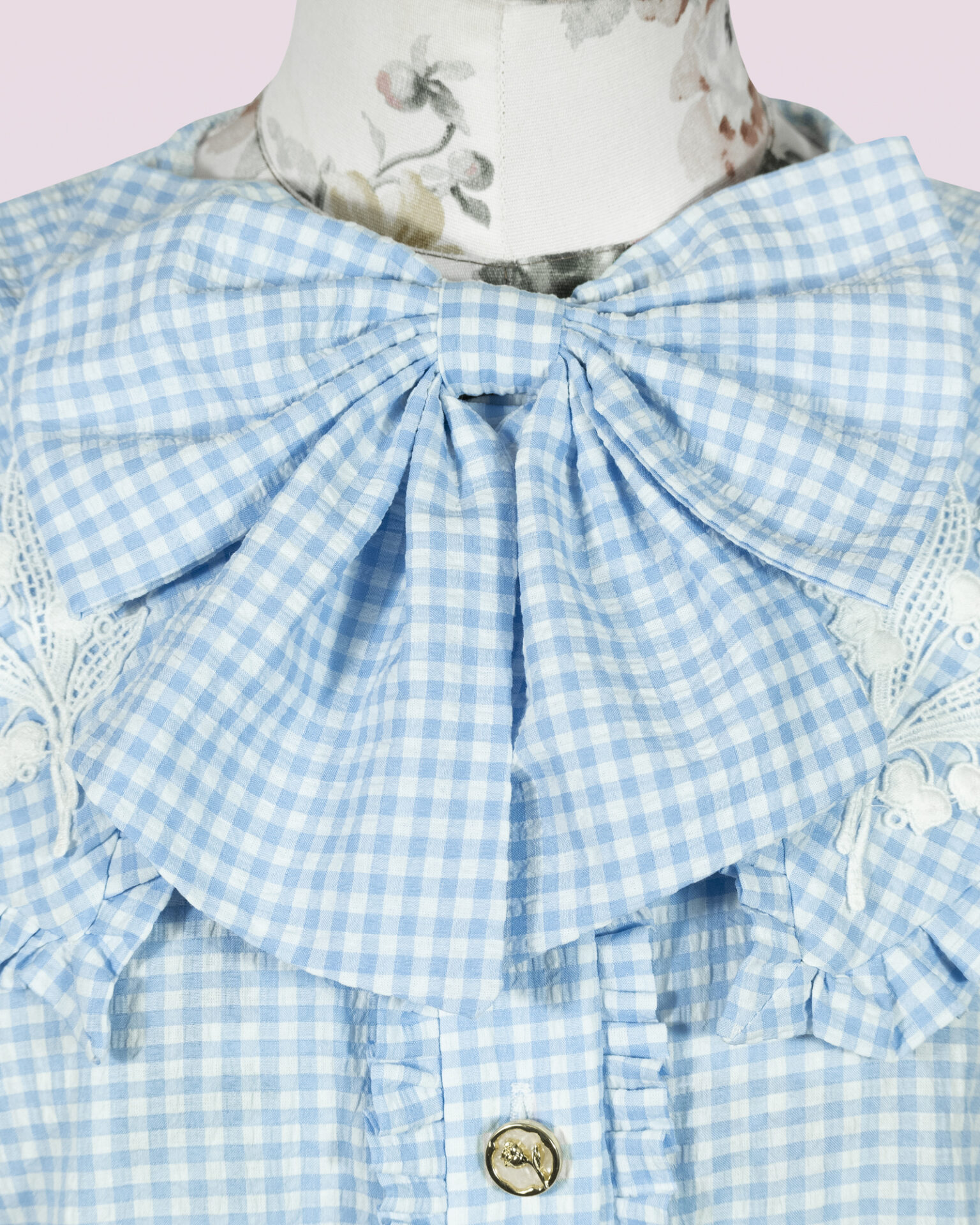 “Lily of the Valley” puff sleeve blouse