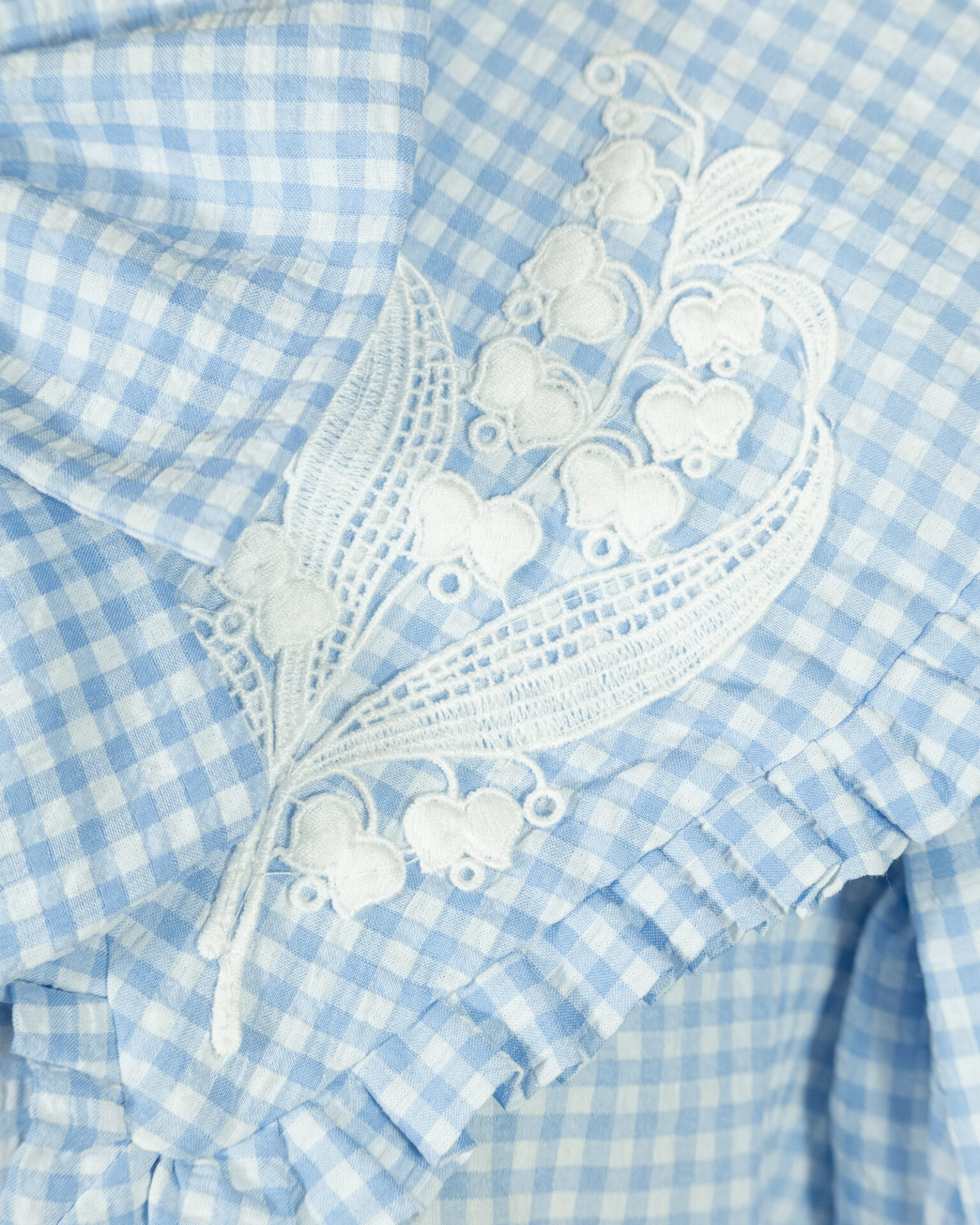 “Lily of the Valley” puff sleeve blouse