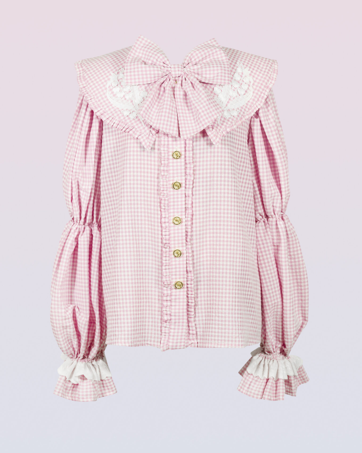 “Lily of the Valley” puff sleeve blouse