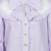 plaid cotton country lolita blouse