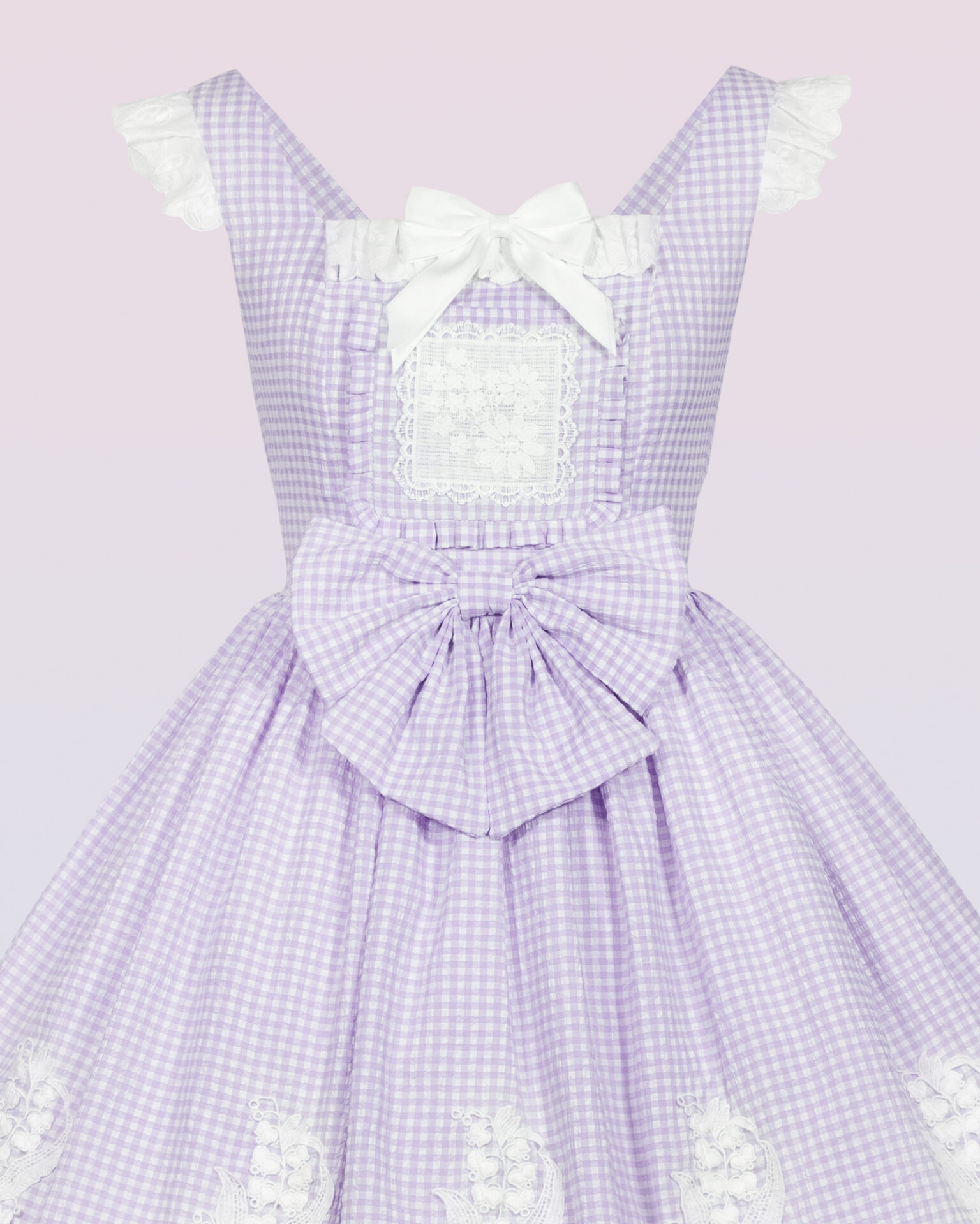 plaid cotton country lolita dress