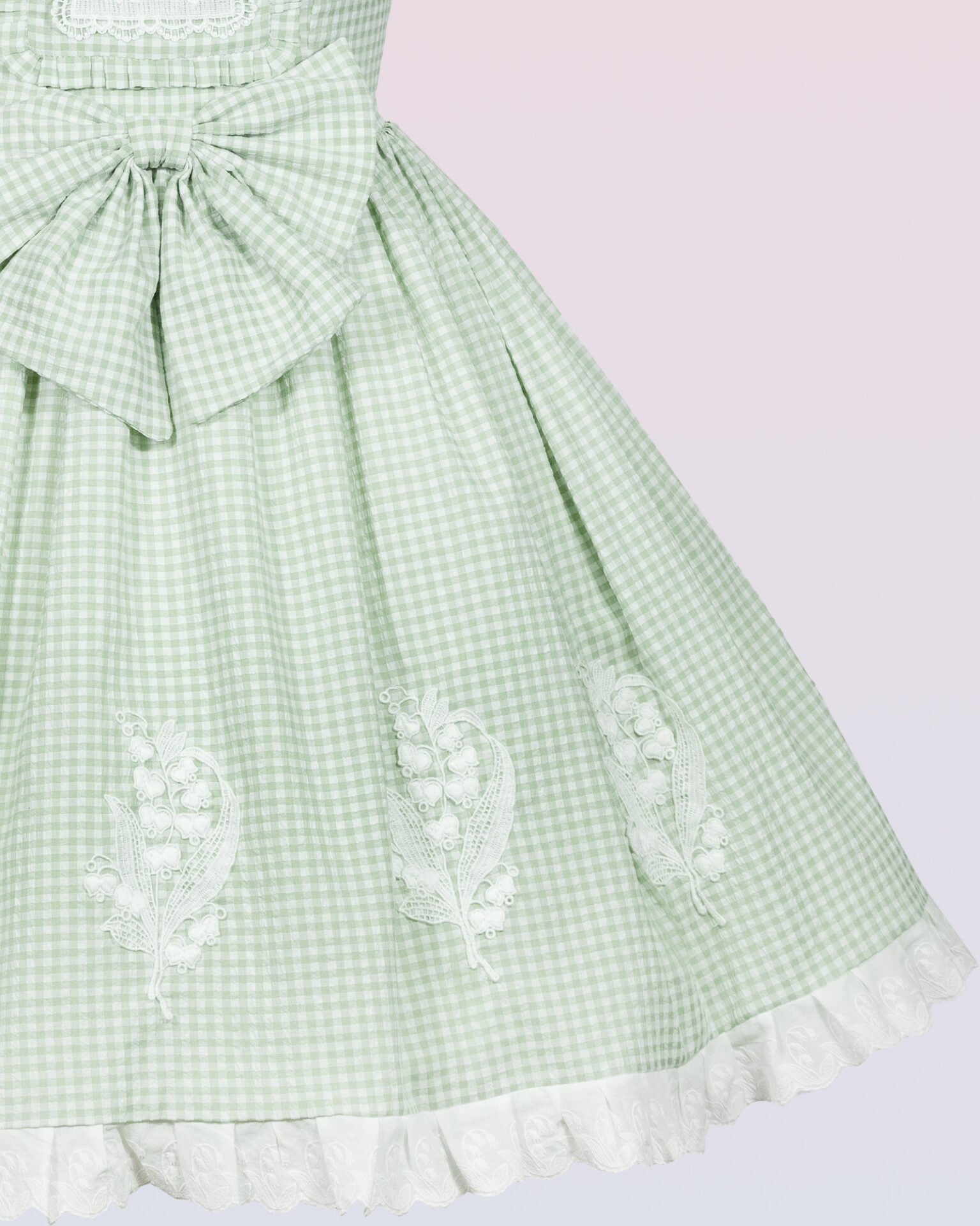 plaid cotton country lolita dress