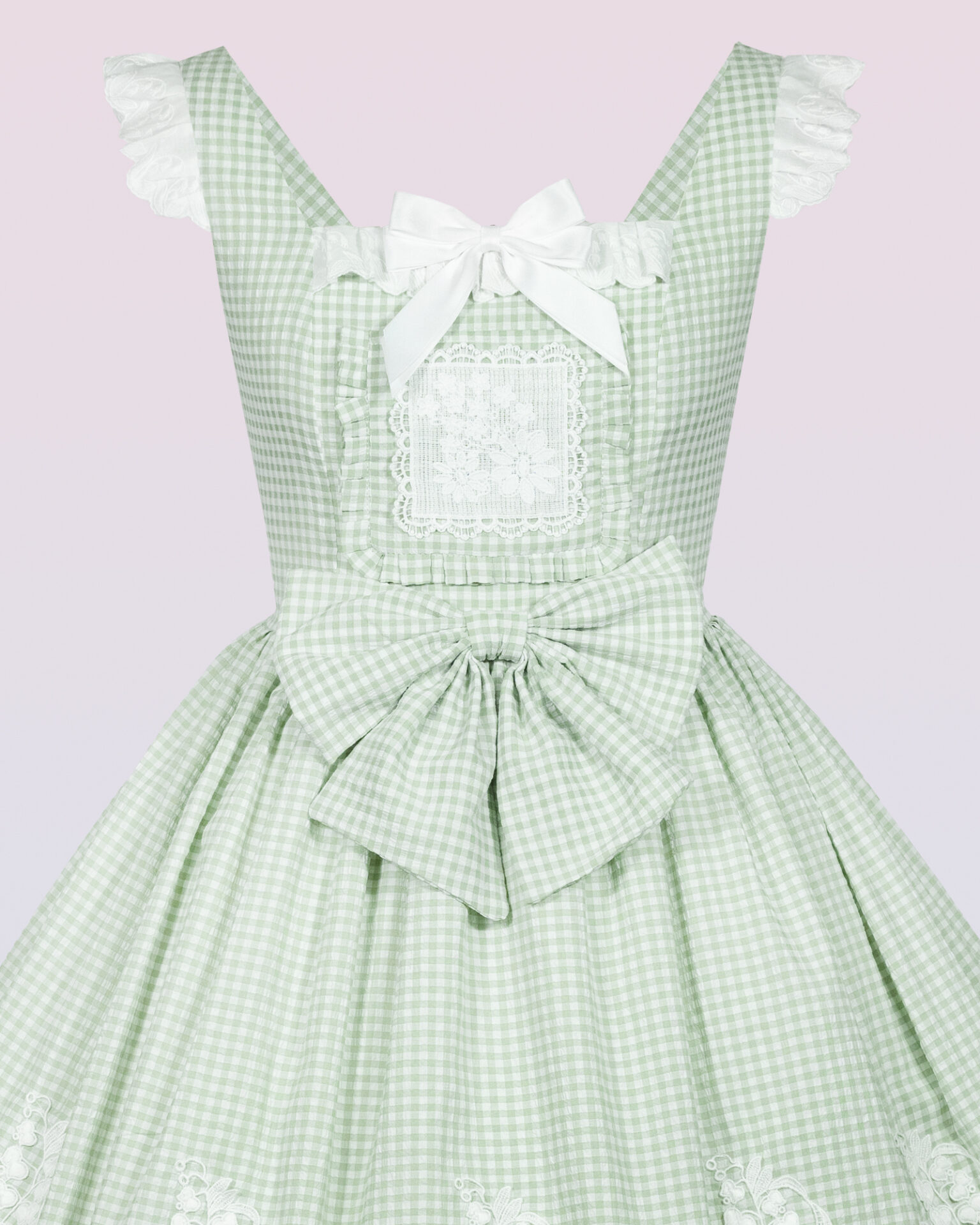 plaid cotton country lolita dress