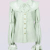 plaid cotton country lolita blouse