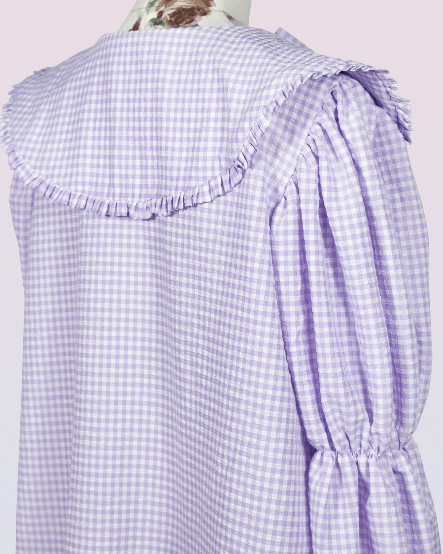 plaid cotton country lolita blouse