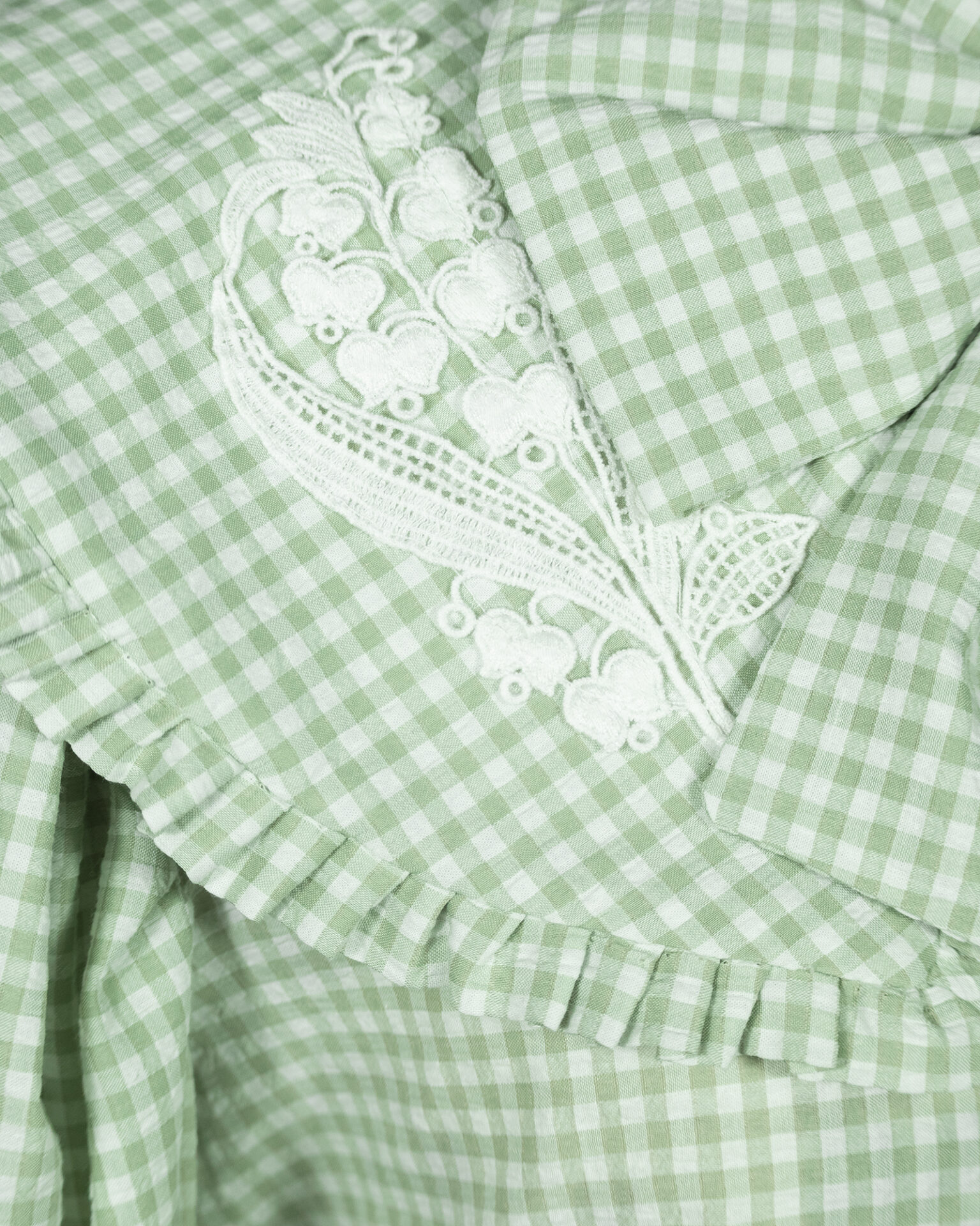 plaid cotton country lolita blouse