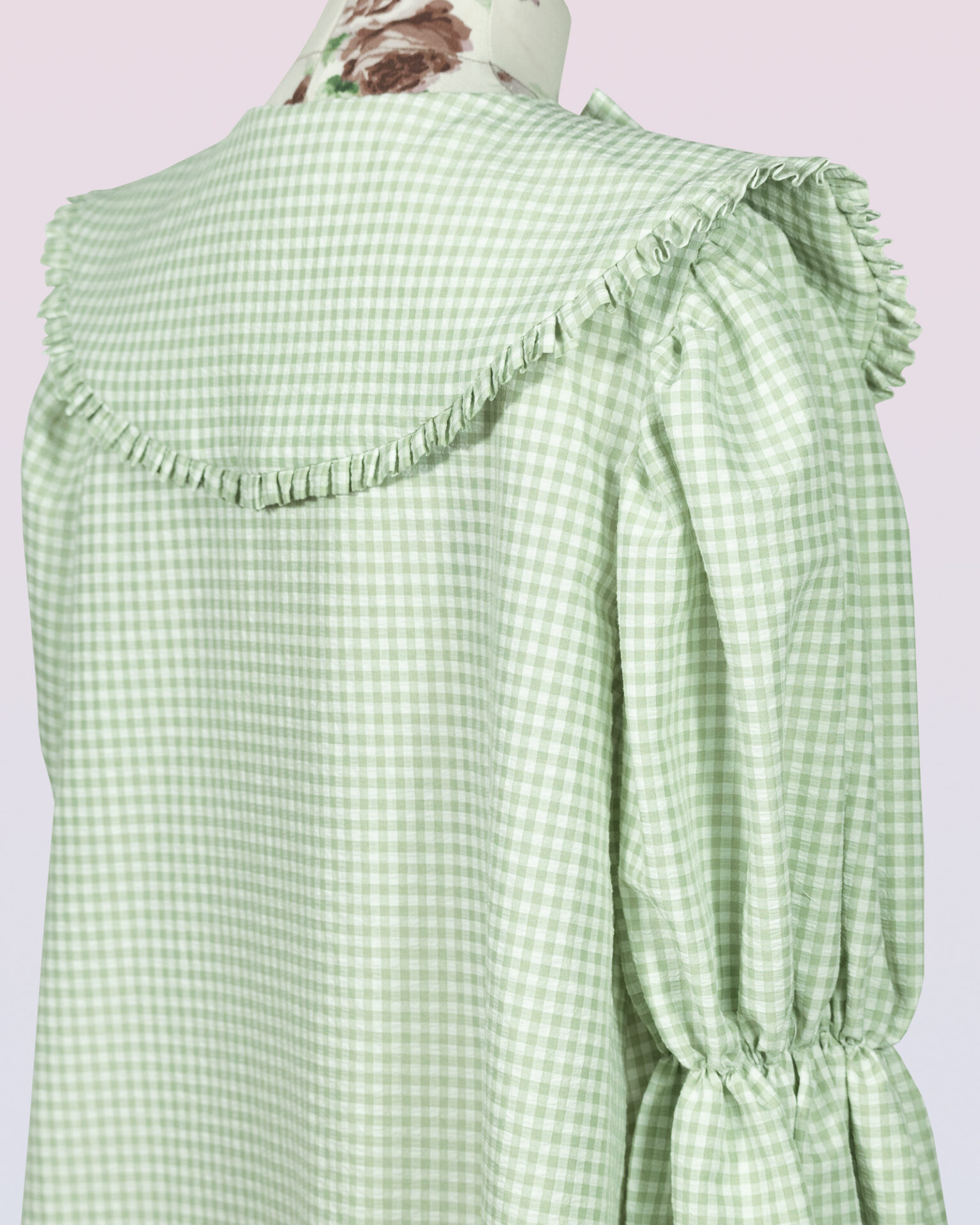plaid cotton country lolita blouse