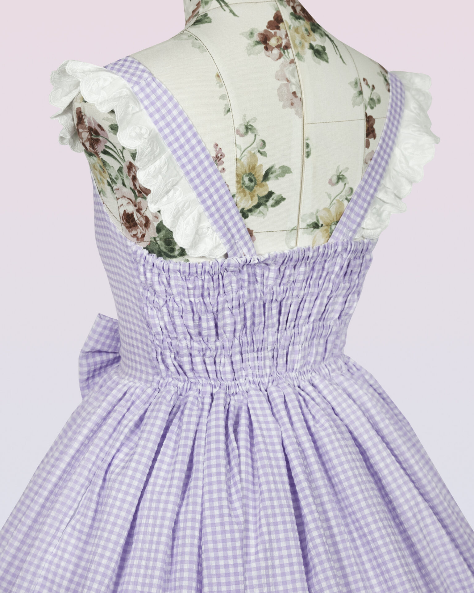 plaid cotton country lolita dress