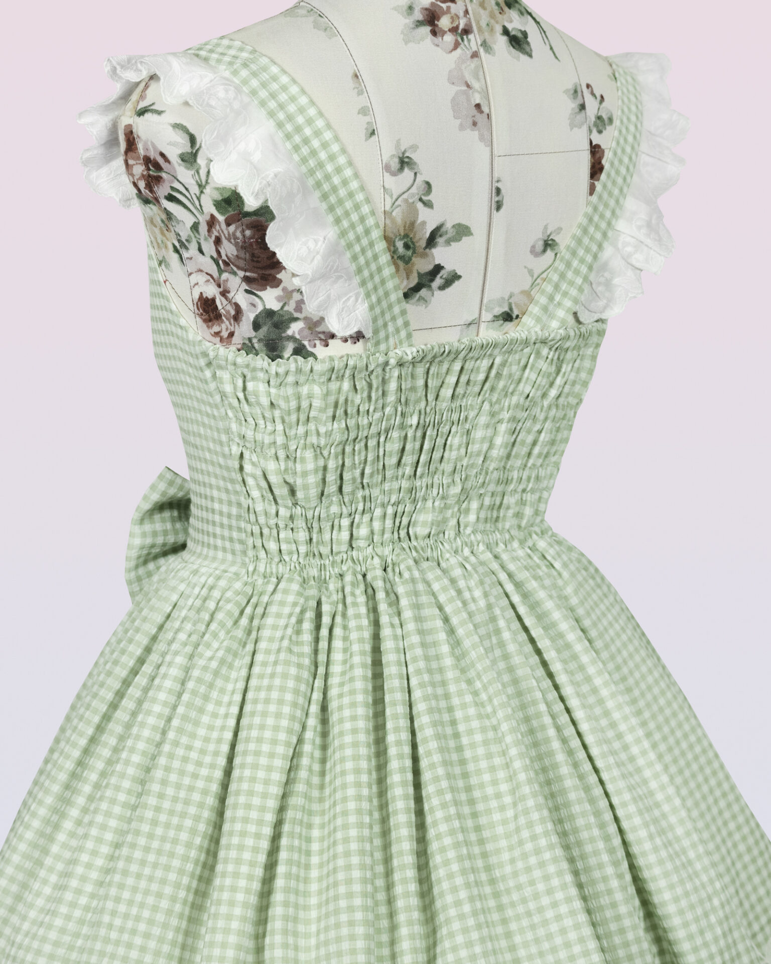 plaid cotton country lolita dress
