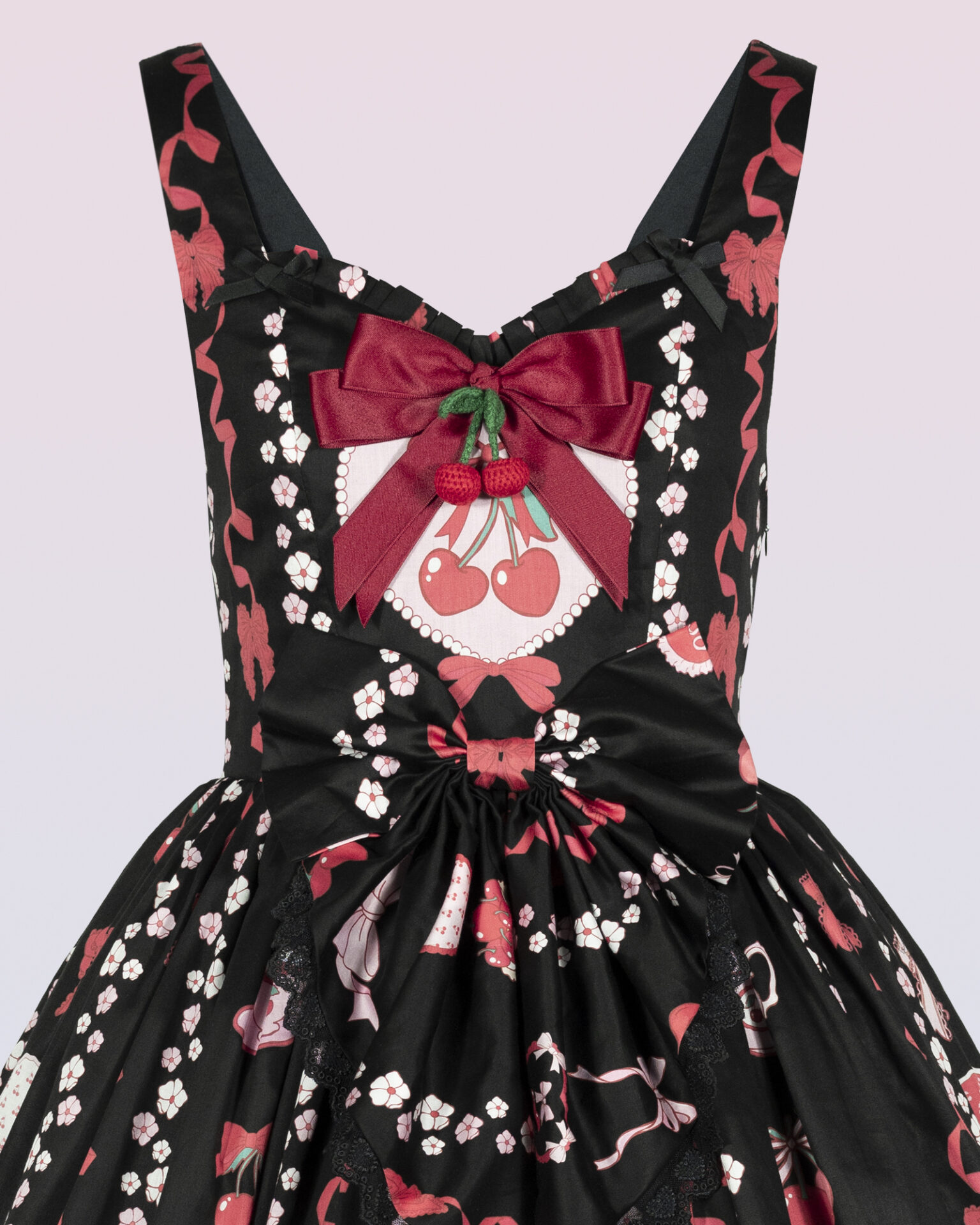 coquette cherry lolita summer dress