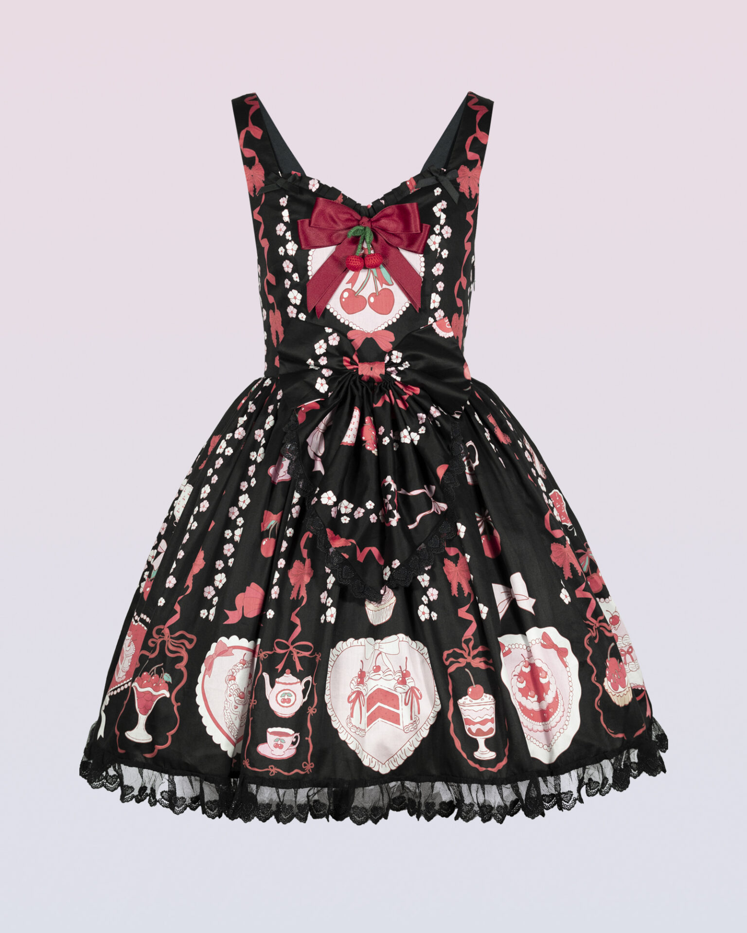 coquette cherry lolita summer dress coquette cherry lolita summer dress