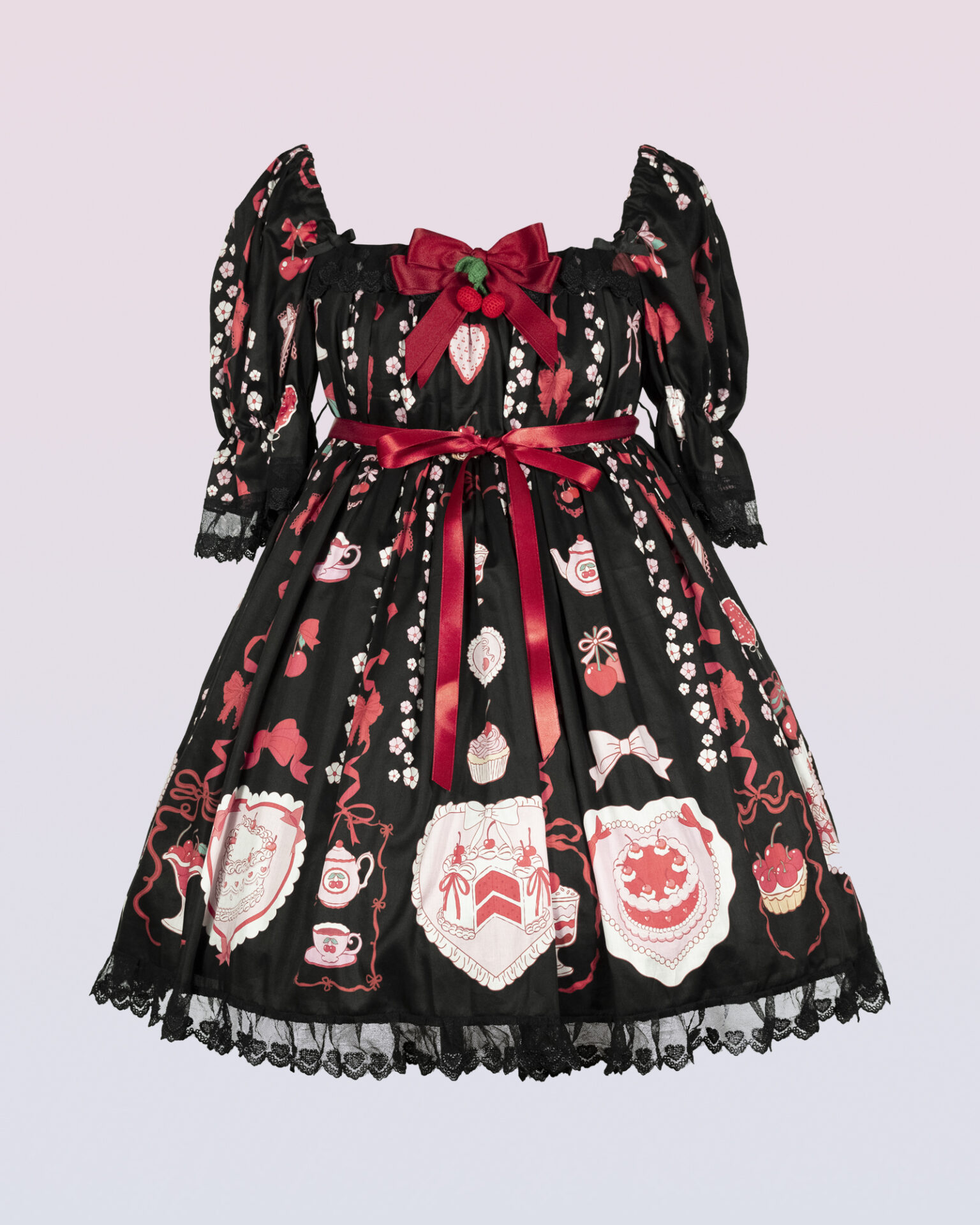 coquette cherry lolita summer dress coquette cherry lolita summer dress