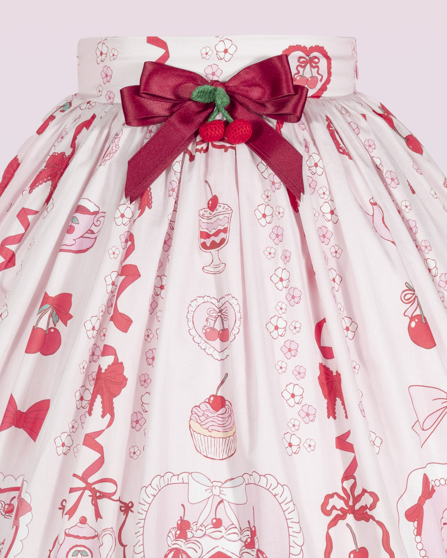 coquette cherry lolita summer skirt