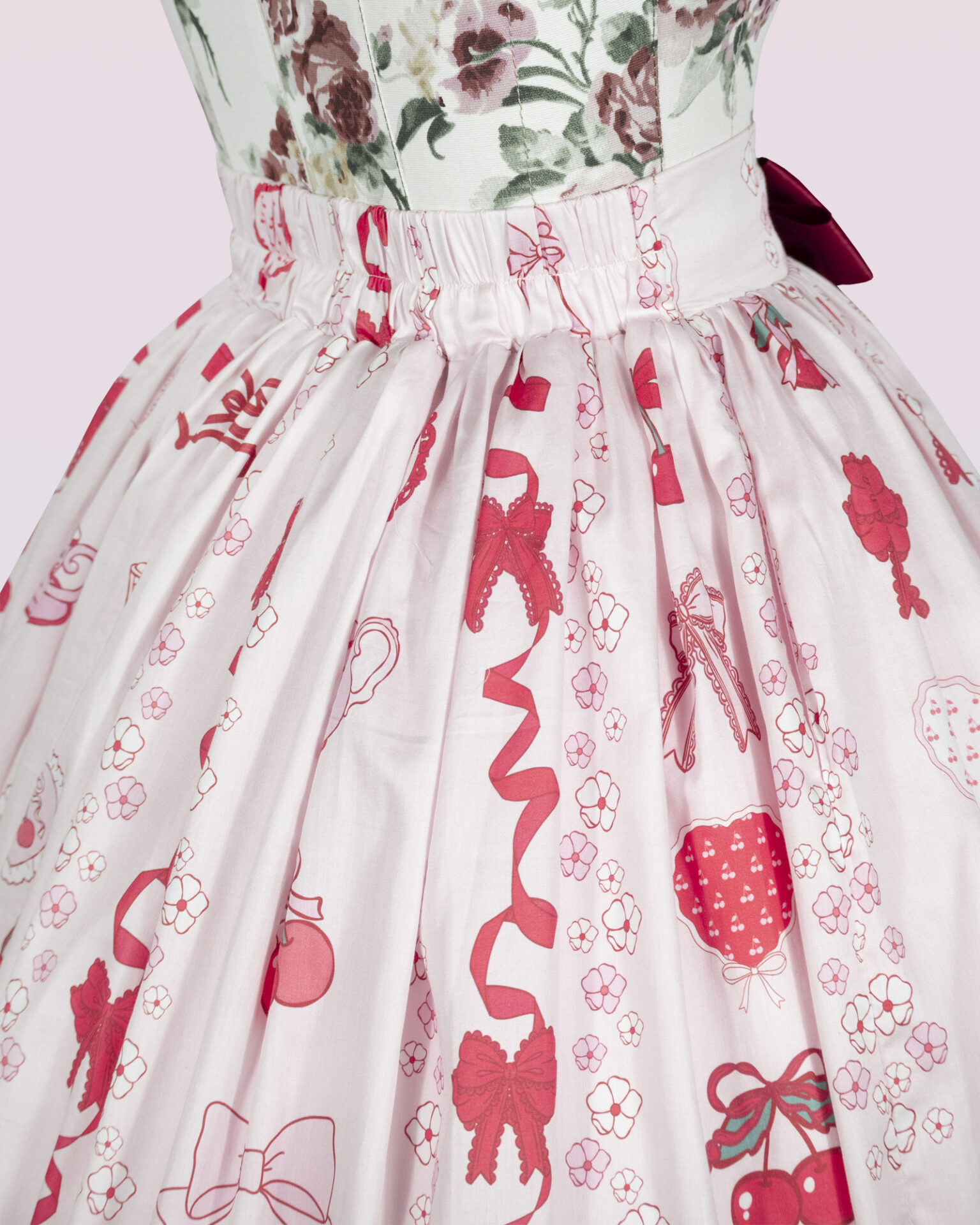 coquette cherry lolita summer skirt