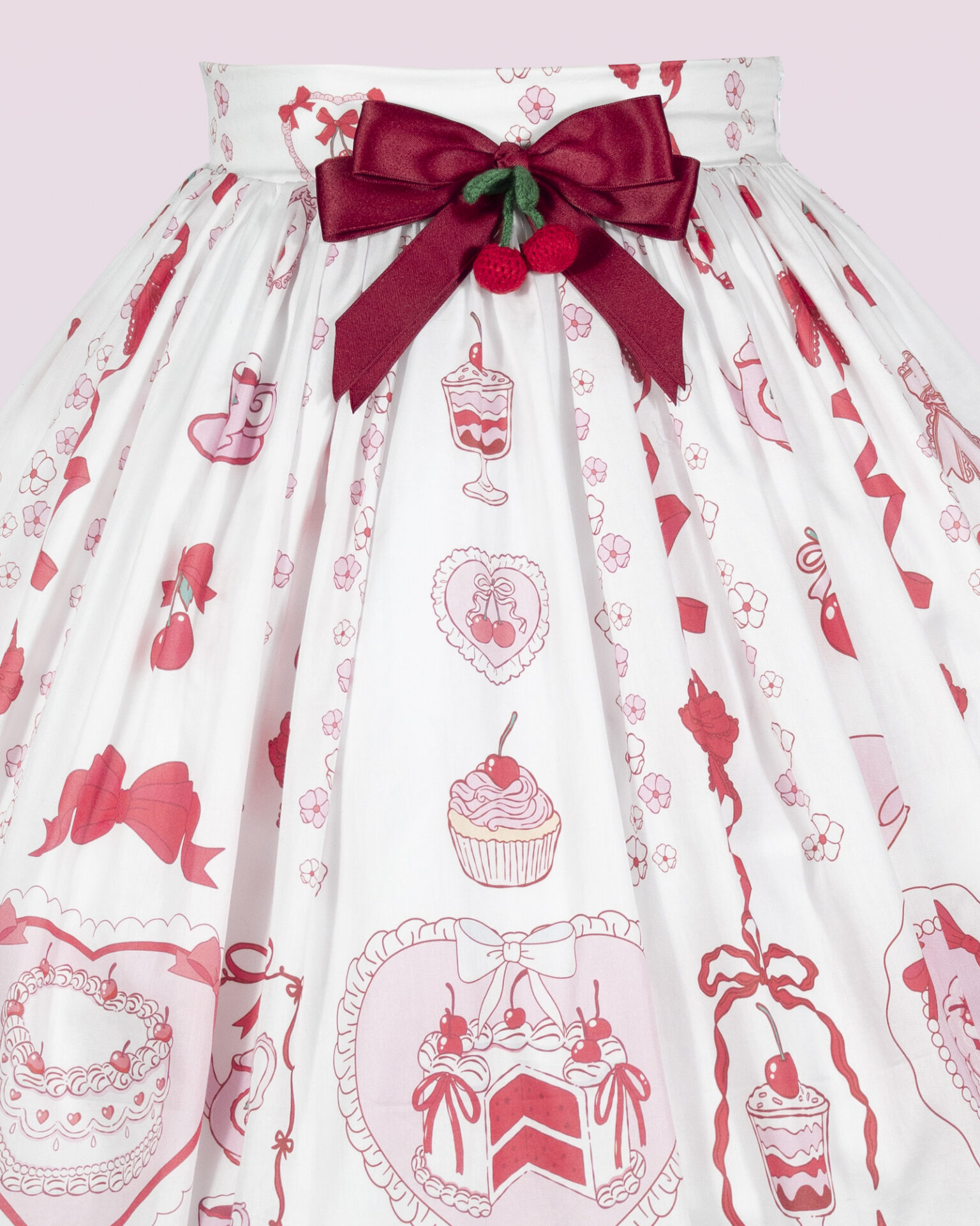 coquette cherry lolita summer skirt
