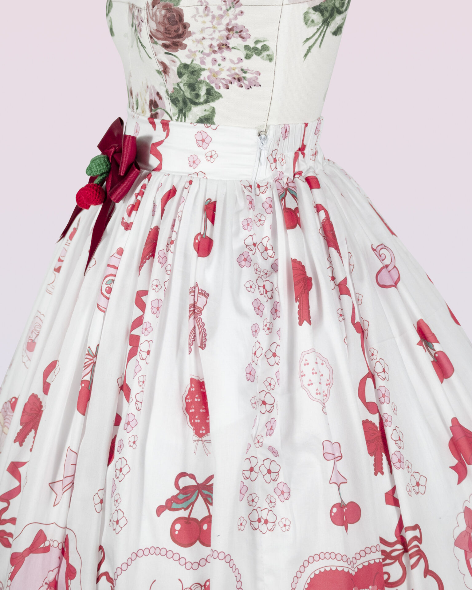 coquette cherry lolita summer skirt