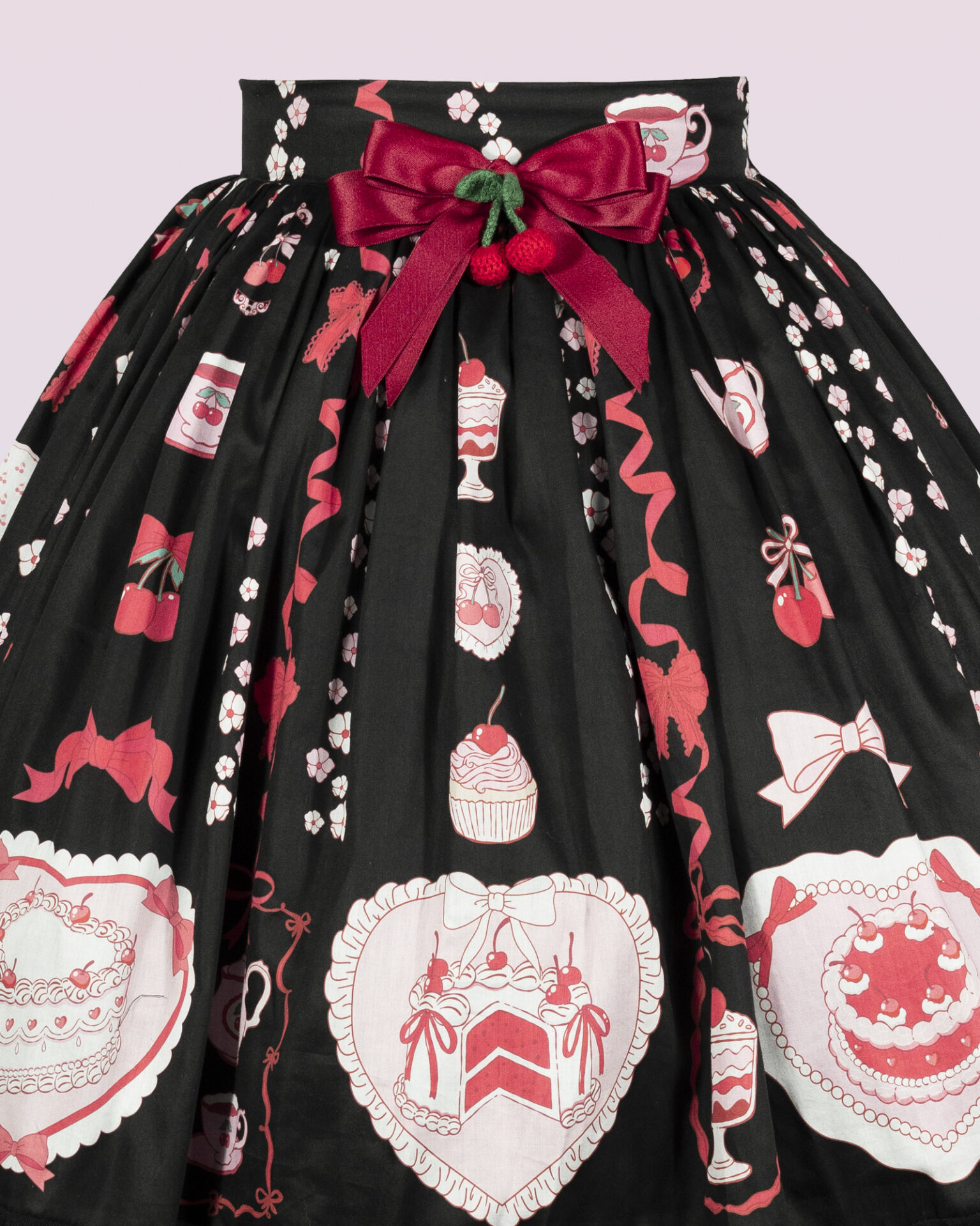 coquette cherry lolita summer skirt