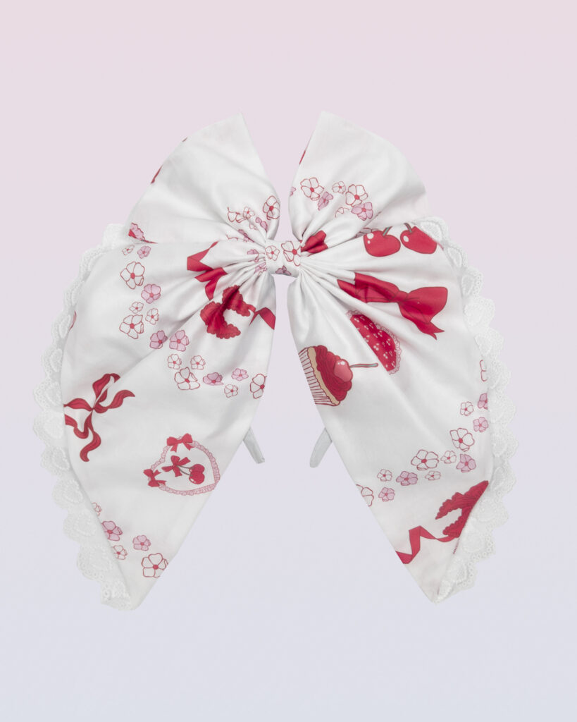 Cute clothes and accessories. Sustainable, plus-size friendly, worldwide shipping. cherry75 coquette cherry lolita summer headpiece