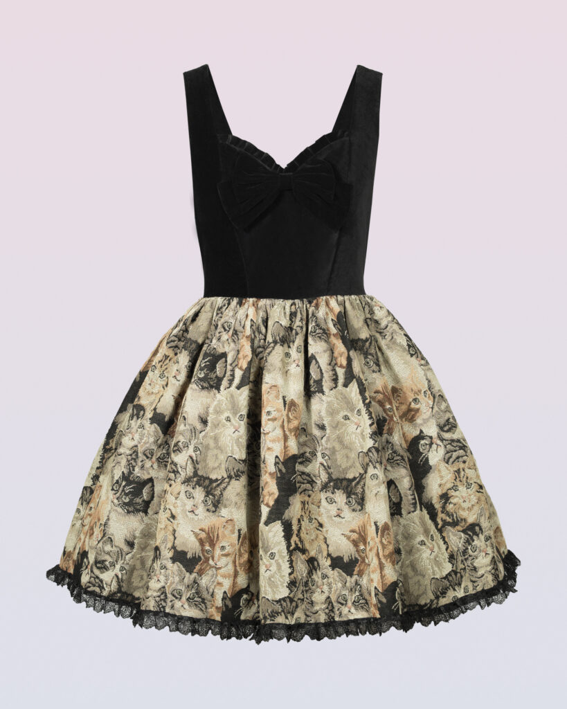 Cute clothes and accessories. Sustainable, plus-size friendly, worldwide shipping. catsdogs9 oldschool lolita gobelin dress